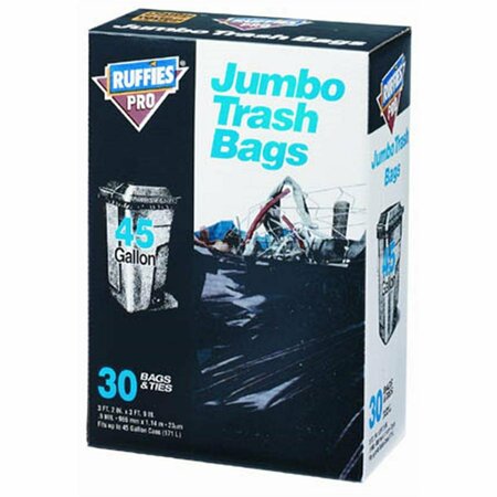 PROTECTIONPRO 45 Gallon Jumbo Trash Bags, 30PK PR3539929